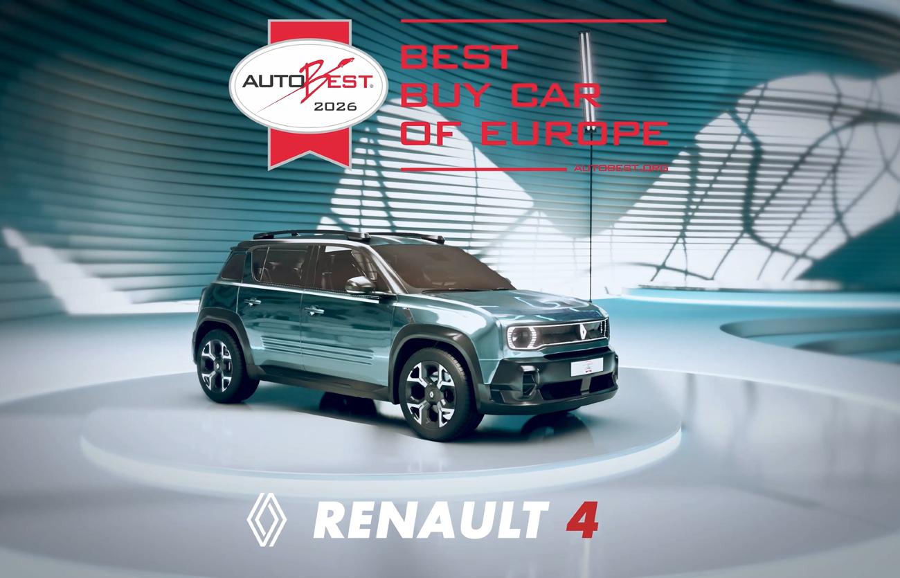 Renault 4 признан лучшим автомобилем для покупки в Европе в 2026 году
