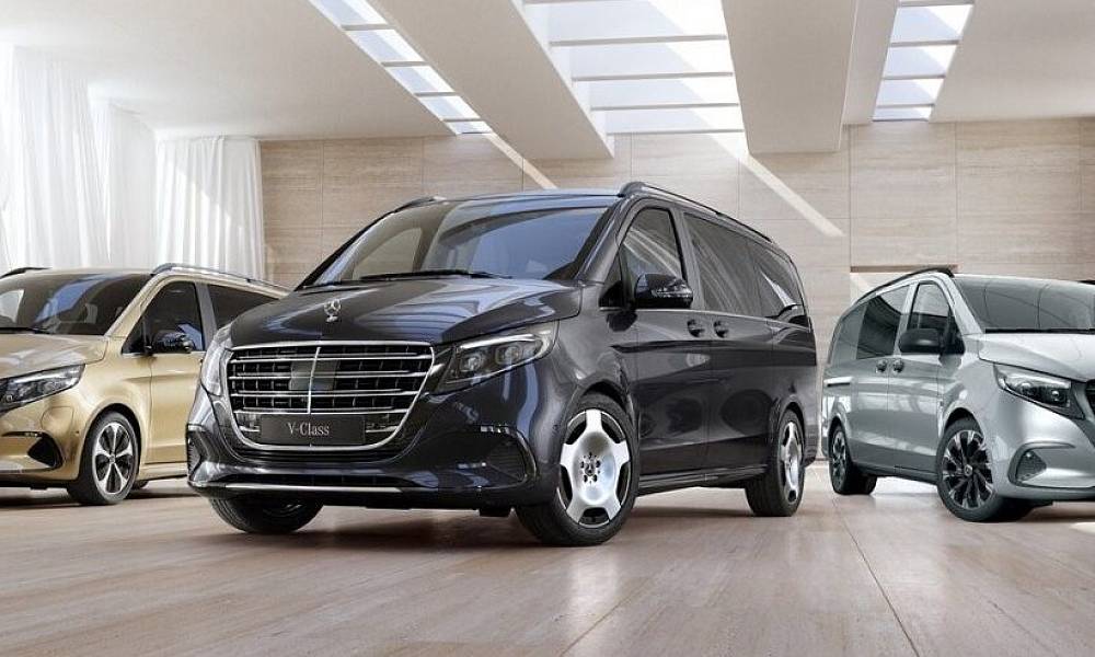 Mercedes-Benz Vans продемонстрировал обновленные версии среднеразмерных пассажирских и коммерческих фургонов