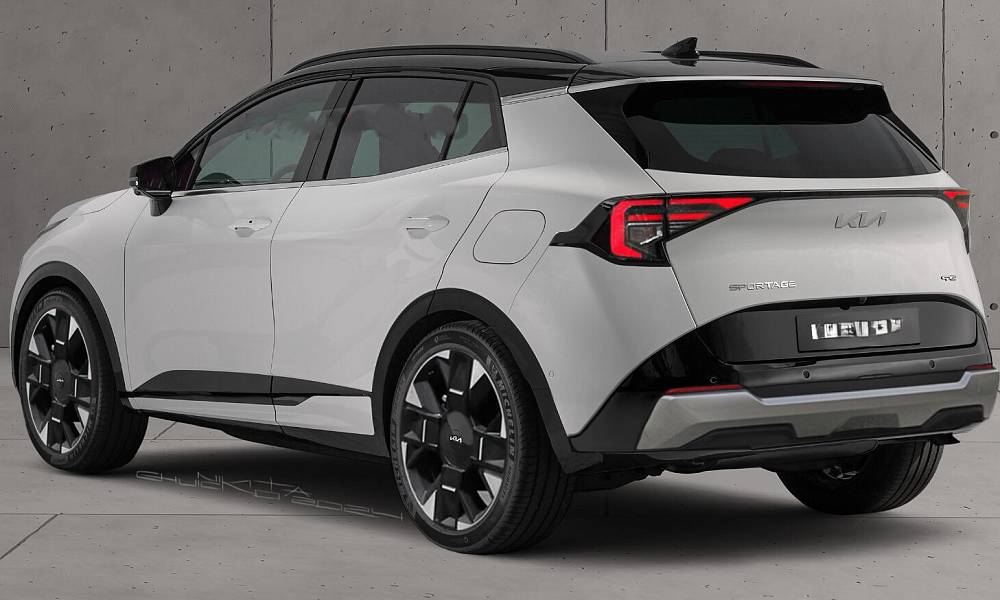 В Сети опубликовали новые рендеры обновленного кроссовера Kia Sportage 2025 года