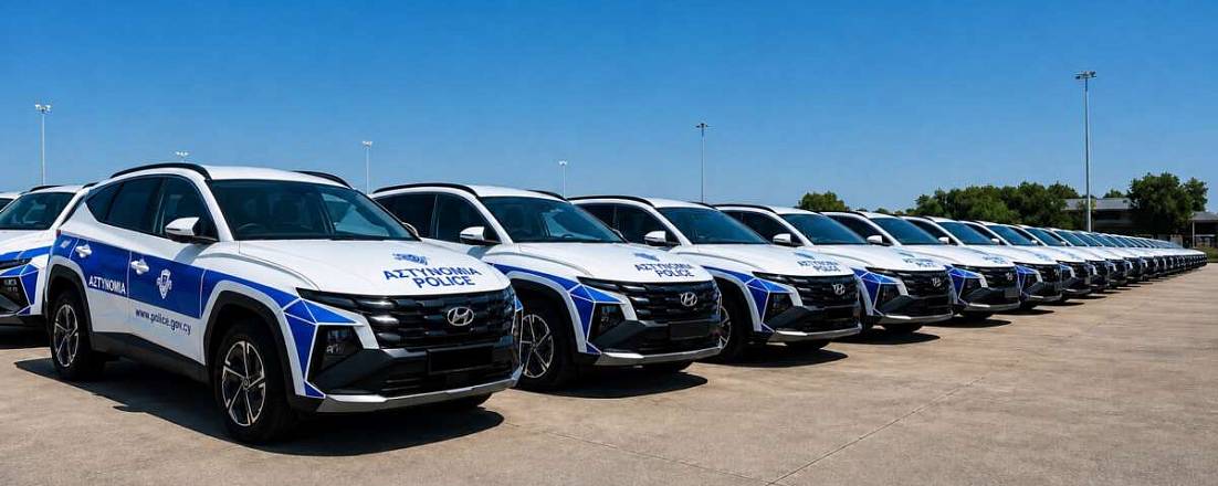 Полиция Кипра закупила для сотрудников 80 новых Hyundai Tucson